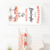 ファミリー懇親会フラミンゴアートカスタム 横断幕 (インサイチュ)