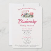 ファミリー懇親会フラミンゴアートツーデイイベントカスタム 招待状 (正面)