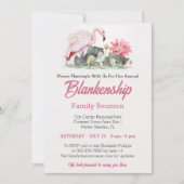 ファミリー懇親会フラミンゴアートワンデイイベントカスタム 招待状 (正面)