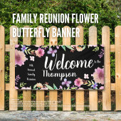 ファミリー懇親会フラワーバタフライバナー 横断幕