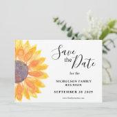 ファミリー懇親会フラワー日付カードを保存 セーブザデート (スタンド正面)