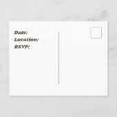 ファミリー懇親会ブラウンシルバー水玉模様発表 ポストカード (裏面)