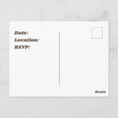 ファミリー懇親会ブラウンシルバー水玉模様発表 ポストカード (裏面)