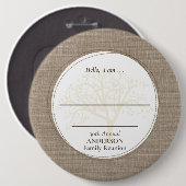 ファミリー懇親会ブラウンバーラップハロー 缶バッジ (正面&裏面)