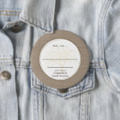 ファミリー懇親会ブラウンバーラップハロー 缶バッジ (インサイチュ)