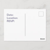 ファミリー懇親会ブルーモザイク招待状発表 ポストカード (裏面)