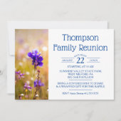 ファミリー懇親会ブルーワイルドフラワーズ 招待状 (正面)