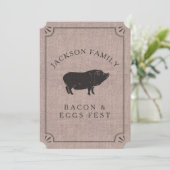 ファミリー懇親会ブ素朴ランチファームヴィンテージ豚 招待状 (スタンド正面)