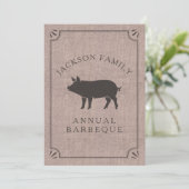 ファミリー懇親会ブ素朴ランチファームヴィンテージ豚 招待状 (スタンド正面)