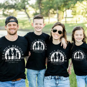 ファミリー懇親会ホールディングハンズレトロサンブラック Tシャツ