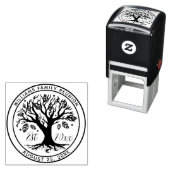 ファミリー懇親会ボホツリーモノグラム名 セルフインキングスタンプ (インサイチュ)