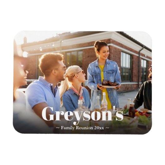 ファミリー懇親会メモリアルマグネット マグネット (横)