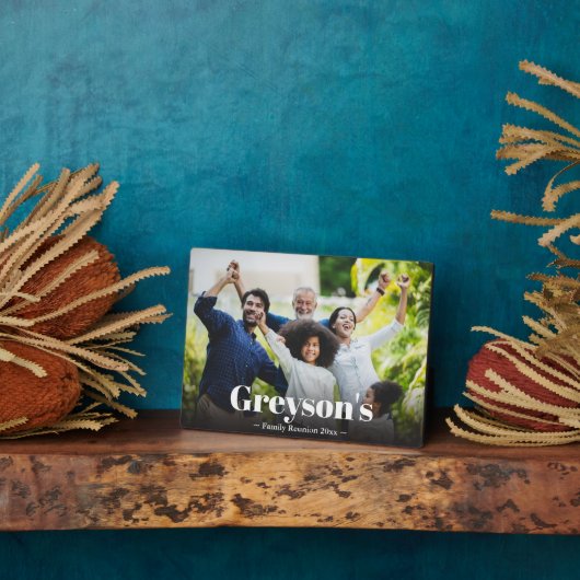 ファミリー懇親会メモリアル フォトプラーク (側面)