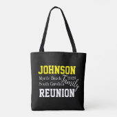 ファミリー懇親会モダンタイポグラフィパーティー トートバッグ (裏面)