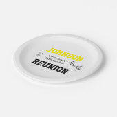 ファミリー懇親会モダンパーティー紙プレート ペーパープレート (アングル)