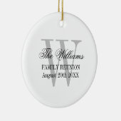 ファミリー懇親会モノグラムクリスマスツリーオーナメント セラミックオーナメント (右)