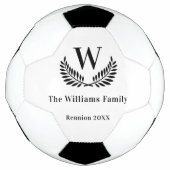 ファミリー懇親会モノグラム名クラシック サッカーボール (正面)