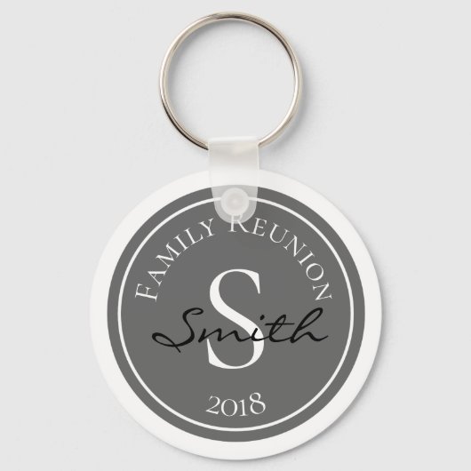 ファミリー懇親会モノグラム キーホルダー (正面)