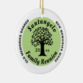 ファミリー懇親会ラウンドクリスマススーベリーギフト セラミックオーナメント (右)