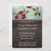 ファミリー懇親会ルアウ（ハワイ式宴会） 招待状 (裏面)