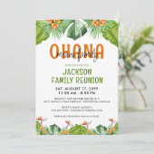 ファミリー懇親会ルアウ（ハワイ式宴会）OHANAはファミリー 招待状 (スタンド正面)