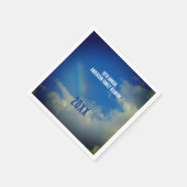 ファミリー懇親会レインボーカラフルサマーピチン スタンダードカクテルナプキン (角)