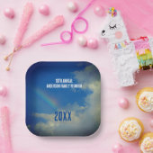 ファミリー懇親会レインボーカラフルサマーピチン ペーパープレート (パーティー)