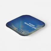 ファミリー懇親会レインボーカラフルサマーピチン ペーパープレート (傾斜あり)