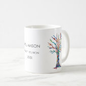 ファミリー懇親会レインボーファミリーツリー コーヒーマグカップ (正面右)