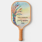 ファミリー懇親会レインボーファミリーツリー ピックルボールラケット (裏面)