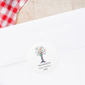 ファミリー懇親会レインボーファミリーツリー ラウンドシール