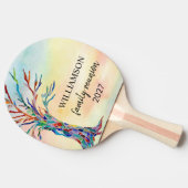 ファミリー懇親会レインボーファミリーツリー 卓球ラケット (横)