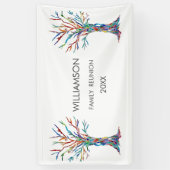 ファミリー懇親会レインボーファミリーツリー 横断幕 (縦)