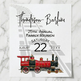 ファミリー懇親会レッドトレイン ポスター