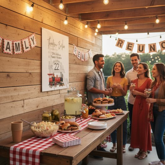 ファミリー懇親会レッドトレイン ポスター