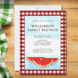 ファミリー懇親会レッドホワイトバッファローチェック 招待状