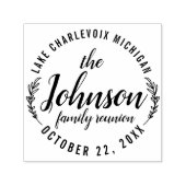 ファミリー懇親会ロゴデザイン素朴屋外 セルフインキングスタンプ (デザイン)