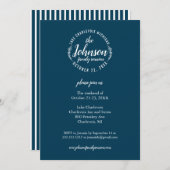 ファミリー懇親会ロゴデザイン素朴屋外 招待状 (正面/裏面)