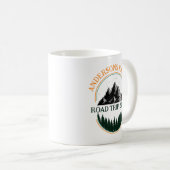 ファミリー懇親会ロードトリップマウンテンパーソナライズされた コーヒーマグカップ (正面右)