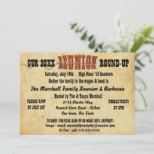 ファミリー懇親会ヴィンテージウェスタンテーマ招待状 招待状 (スタンド正面)