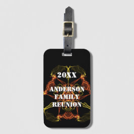 ファミリー懇親会ヴィヴィッドイエローオレンジシナイベント ラゲッジタグ