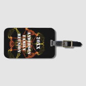 ファミリー懇親会ヴィヴィッドイエローオレンジシナイベント ラゲッジタグ (正面横)