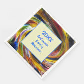 ファミリー懇親会ヴィヴィヴィッド絞り染めスワール抽象芸術イベント (コーナー)