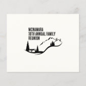 ファミリー懇親会予算フレンドリー招待状フライヤー チラシ (裏面)