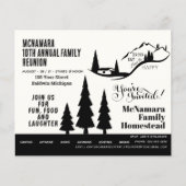 ファミリー懇親会予算フレンドリー招待状フライヤー チラシ (正面)