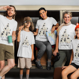 ファミリー懇親会収集おもしろいヒツジ黒名 Tシャツ