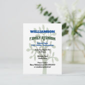 ファミリー懇親会収集招待状 ポストカード (スタンド正面)