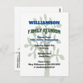 ファミリー懇親会収集招待状 ポストカード (正面/裏面)