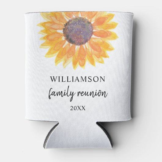 ファミリー懇親会名前をカスタムする 缶クーラー (正面)