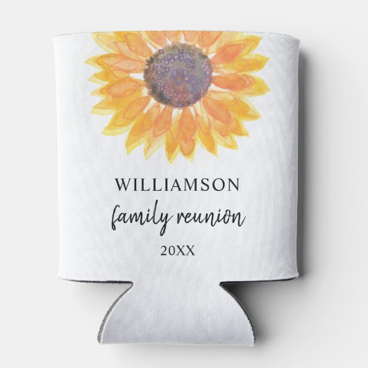 ファミリー懇親会名前をカスタムする 缶クーラー (裏面)